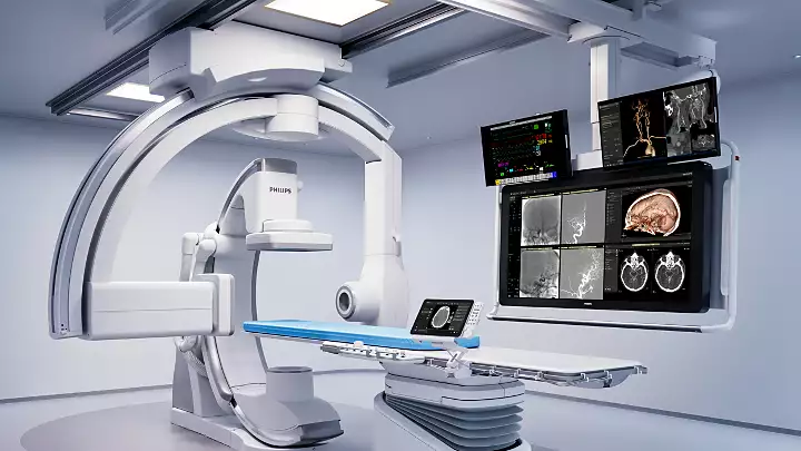 Azurion m12 cath lab machine at apollo jbp hospitals