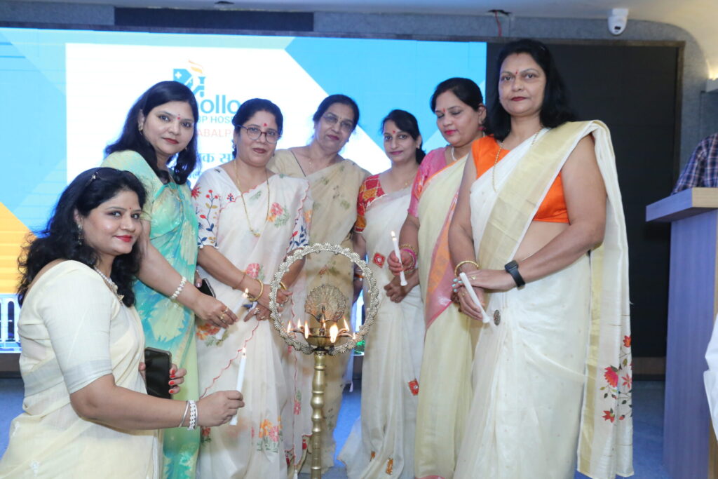 Samvaad with district m. P. Tilak sahu mahila mandal, jabalpur at apollo jbp hospitals